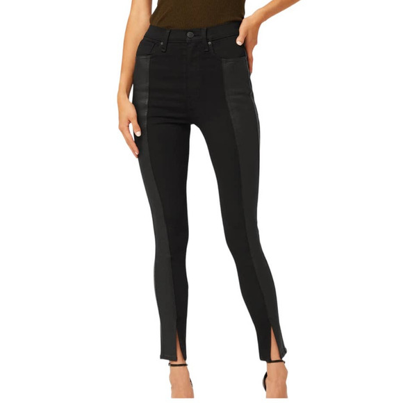 Hudson Jeans Denim - Hudson jeans black Centerfold Extreme high rise super skinny size 25
